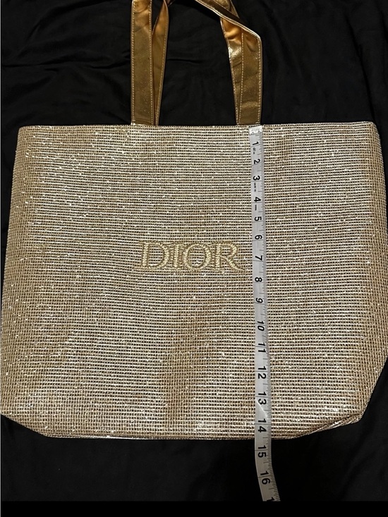 Dior Handbags - Dior GWP Metallic Gold Woven Tote
